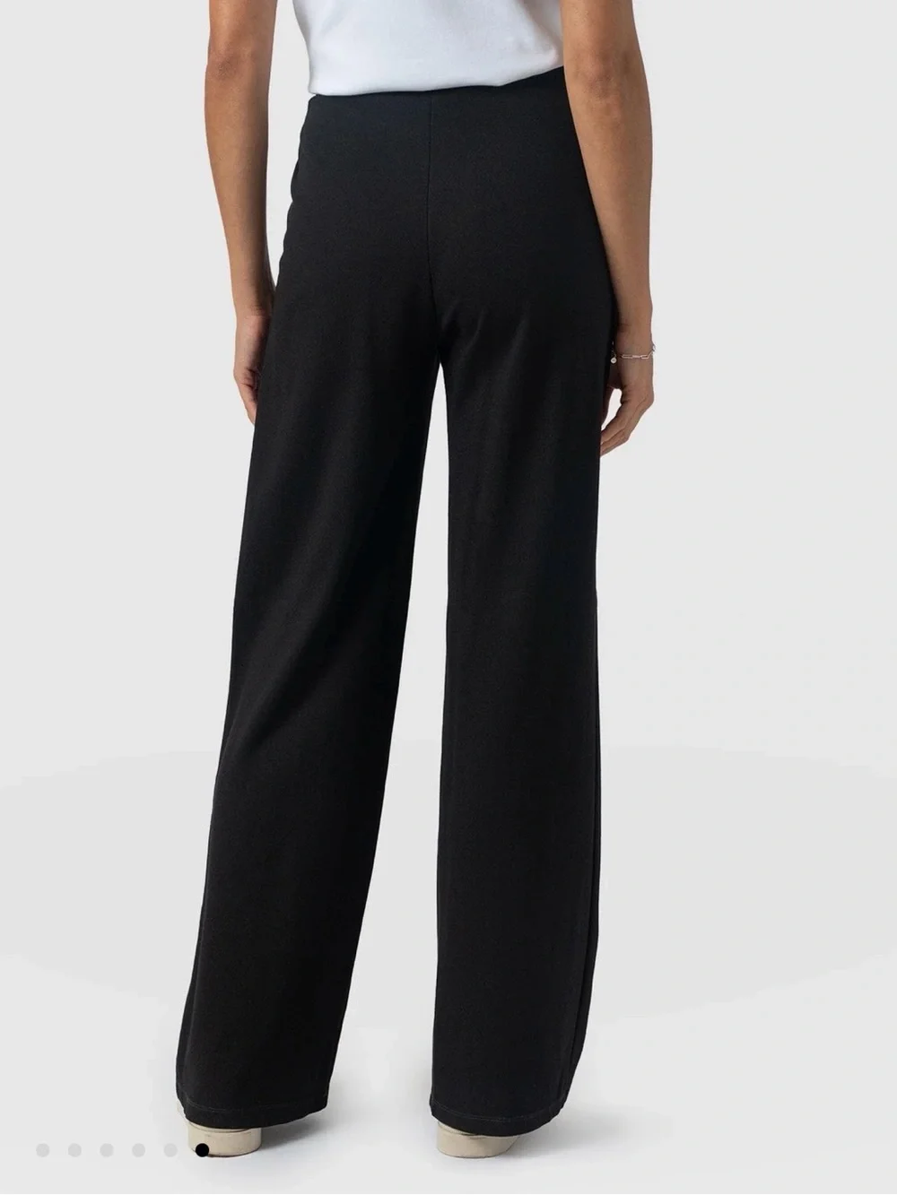 Saint + Sofia The Keller Wide Leg Pant in Black NWT - Picture 2 of 7